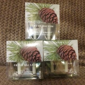 (3) 2pk of Fresh Balsam BBW Wallflower refills